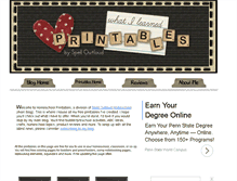 Tablet Screenshot of hsprintables.com